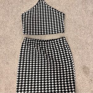 two piece skirt and top